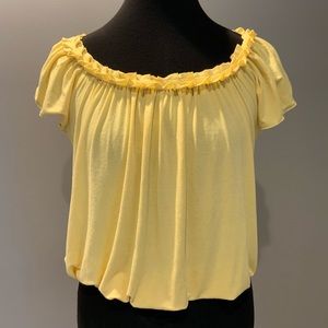 Sophie Max Yellow Butter Soft Knit Top XS